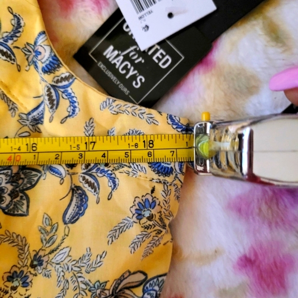 ✨️🪻Yellow Floral Dress - Picture 14 of 16